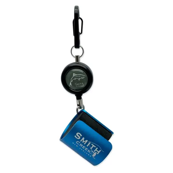 Smith Creek Rod Clip+ w. zinger - Blue Direct Verzonden