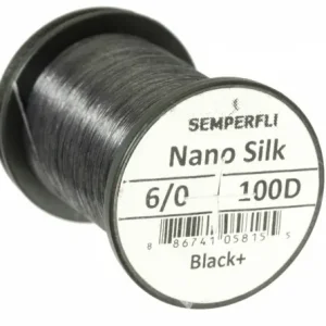 Must-Have Semperfli Nano Silk 100D Predator 6/0 - Black Plus