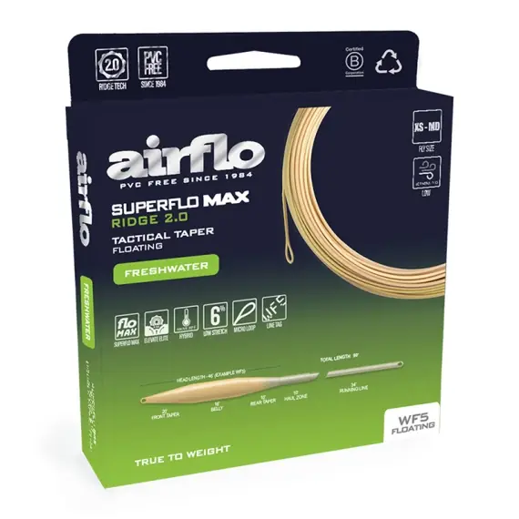 Airflo Superflo Max Ridge 2.0 Tactical Taper - #7 Rechtstreeks Van De Fabrikant