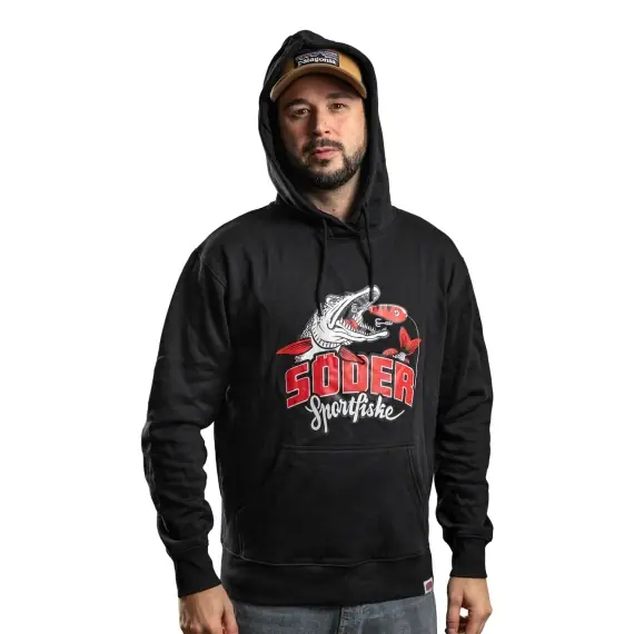 Fabrieksprijs Söder Sportfiske Hoodie Last Cast Black - S