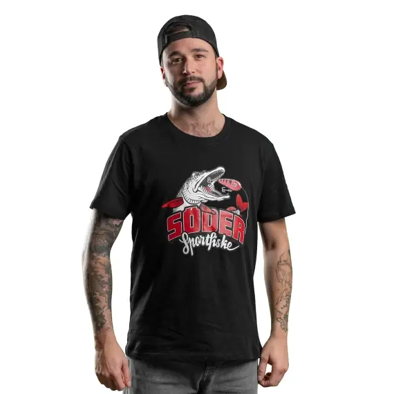 Hoge Kwaliteit Söder Sportfiske T-Shirt Last Cast Black - S