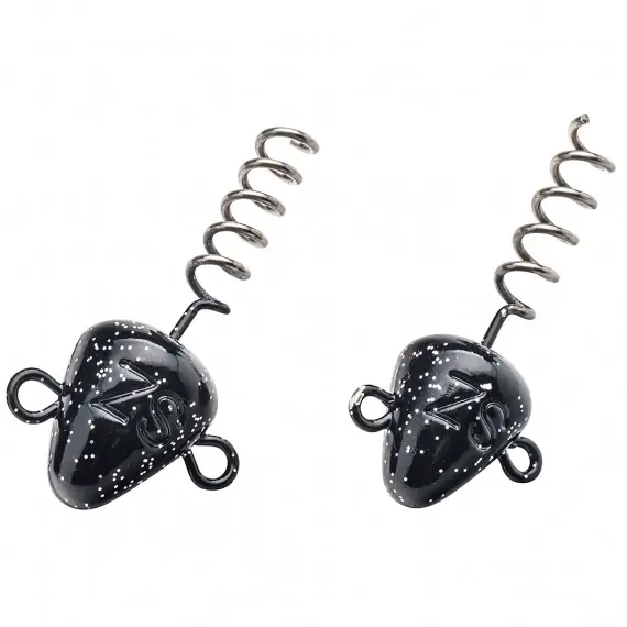Bestel Nu Svartzonker Screw-In-Head 50g (2-pak), Black Glitter Lead