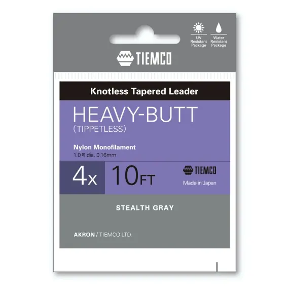 Tiemco Akron Heavy Butt Taperad Tafs 10ft - 5X Tijdelijk Beschikbaar