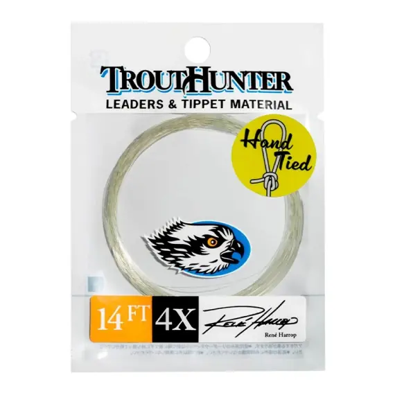 Hete Deal TroutHunter Rene Harrop Leader w/loop 14ft - 4X (0,185mm)