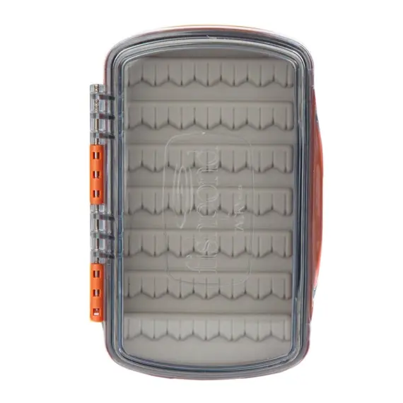 Tacky Pescador Fly Box Small Clear - Burnt Orange Finale Uitverkoop