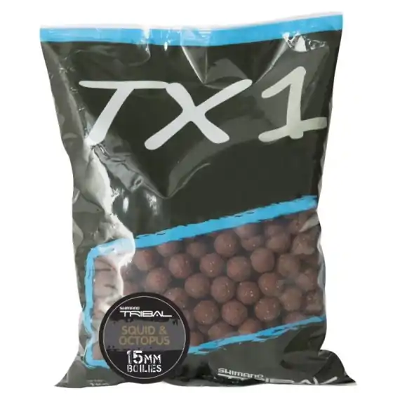 Snelle Levering Shimano TX1 Squid & Octopus Boilies 1kg - 15mm