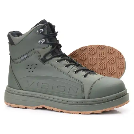 Beste Prijs Vision Koski Green Wading Shoe Rubber 2.0 Sole - 10/43
