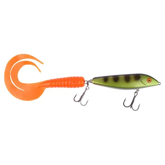 Vicke Pike Tail 80g, 40cm - Emerald Clear Glitter Tail Nu Kopen