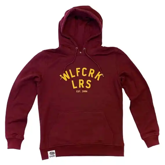Premium Wolfcreek Lures Logo Hoodie, Burgundy - M