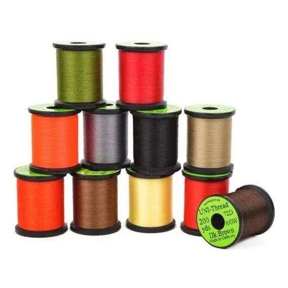 UNI 8/0 Waxed 200yds - Black Hoge Kwaliteit