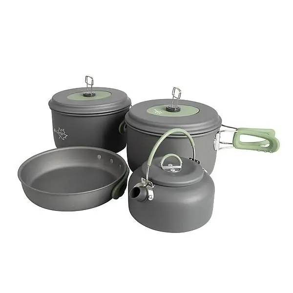 Dagaanbieding Bo-Camp Explorer XL 4-delige Pannenset Met Theeketel