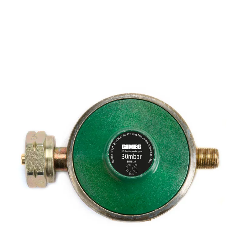 Weekendaanbieding Gimeg gasdrukregelaar Universeel 30 mbar Kombi X 1/4 inch links