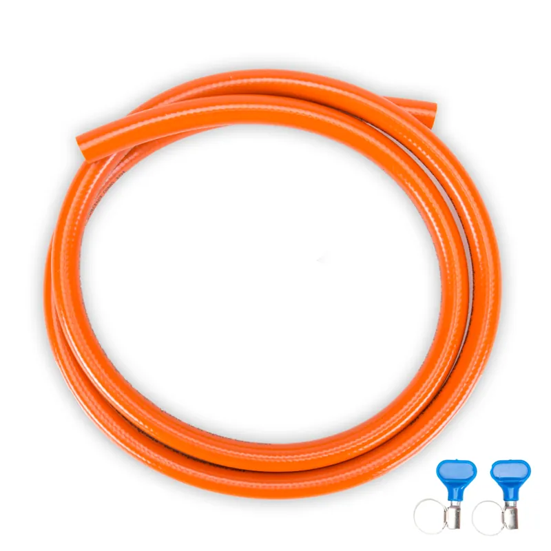Gimeg HD gasslang pvc met 2 slangklemmen 5 m Hoge Kwaliteit