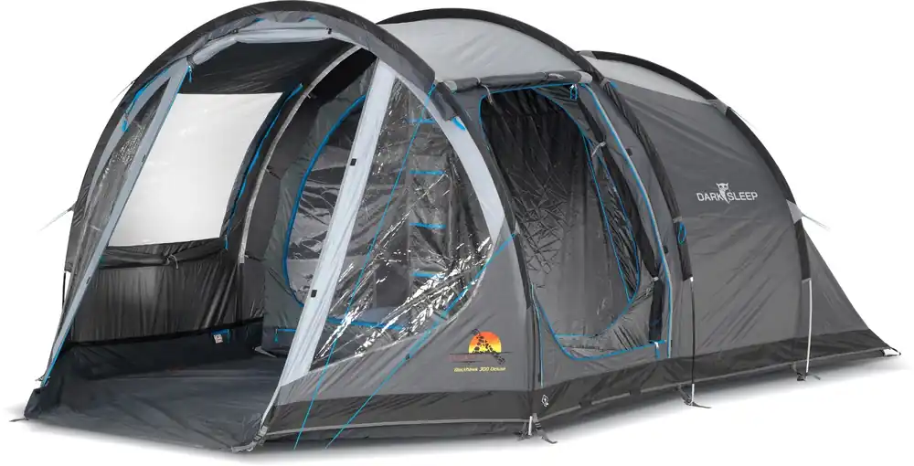 Gratis Retour Safarica Blackhawk 300 Deluxe DarkSleep Tunneltent