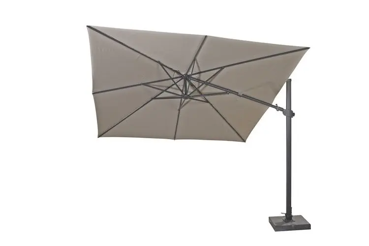 Hoge Kwaliteit 4SO Siesta Premium parasol 300 x 300 cm taupe/anthracite