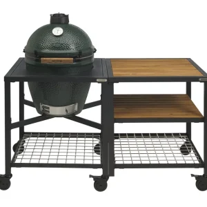 Superprijs Big Green Egg Large incl. Egg Frame, Expansion Frame met Inserts & Caster Kit