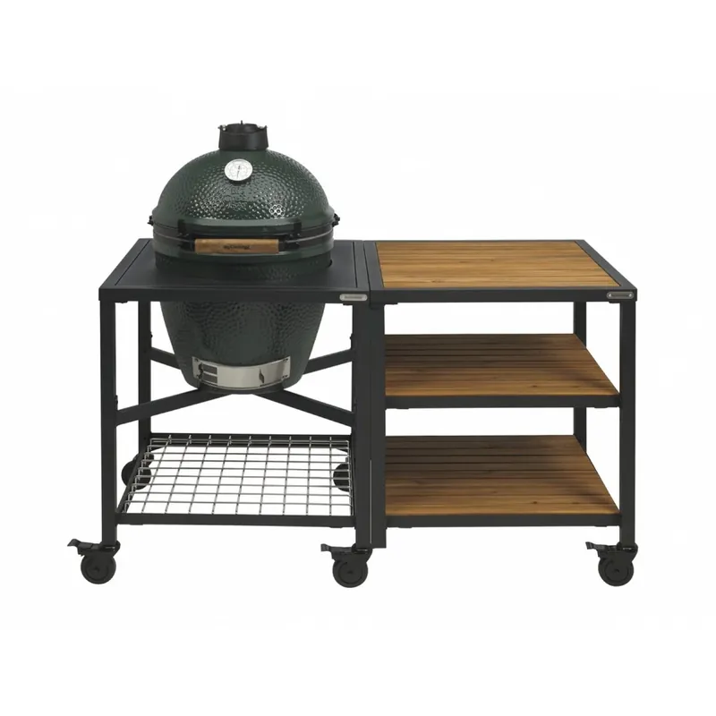 Betaalbaar Big Green Egg XLarge incl. Egg Frame, Expension Frame met Inserts & Caster Kit