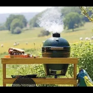 Veilige Betaling Big Green Egg Large incl. Egg Frame, Expansion Frame met Inserts & Caster Kit