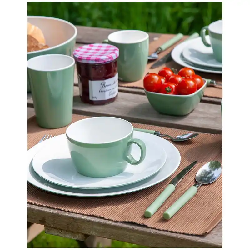 Superprijs Bo-Camp Ontbijtbord Two Tone (4 stuks)