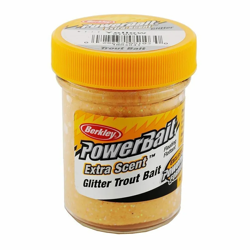 Berkley PowerBait Yellow glitter 50gr Aanbieding