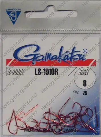 Gamakatsu 1010R Rood 8 Veilige Betaling