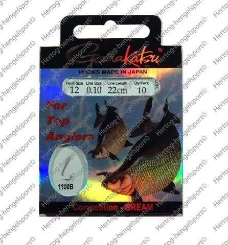 Snelle Levering Gamakatsu 1100B Bream 12/10
