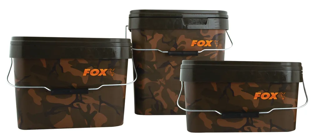 Koopje Fox Camo Square Bucket 10 Liter