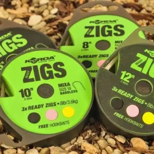 Direct Beschikbaar Korda Ready Zigs 10‘ Barbless 10