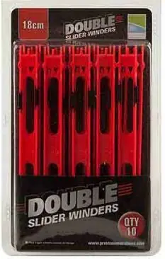 Gratis Retour Preston Double Slider Winders 18cm red