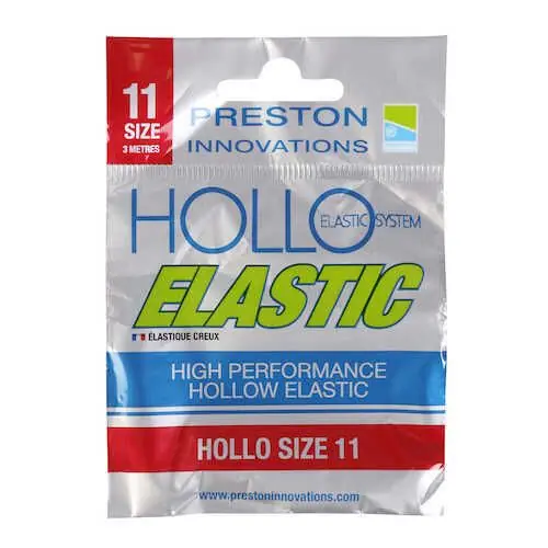 Preston Hollo Elastic Size 11h Red Snelle Levering