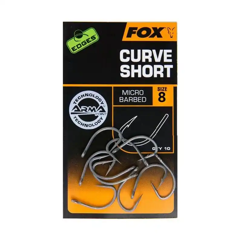 Fox Edges Curve Shank Short Hook Size 8 Shop Nu
