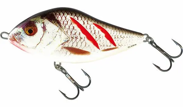 Salmo Slider 10cm Sinking Wounded Real Grey Shiner Weekendaanbieding