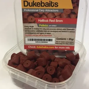 Dukebaits Pellets Pre-Drilled 8mm Red Tijdelijk Beschikbaar