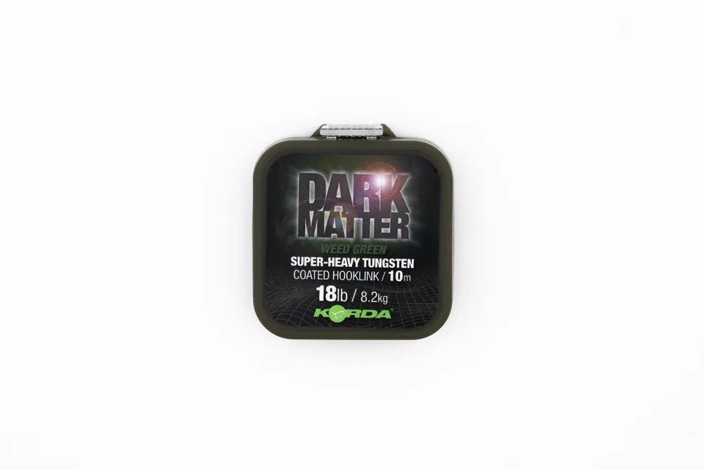 Seizoensaanbieding Korda Dark Matter Tungsten Coated Braid Weedy Green 25lb 10m