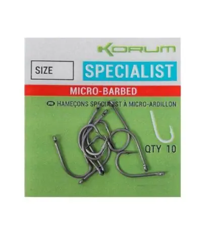 Korum Xpert specialist micro barbed 10 Merkproduct