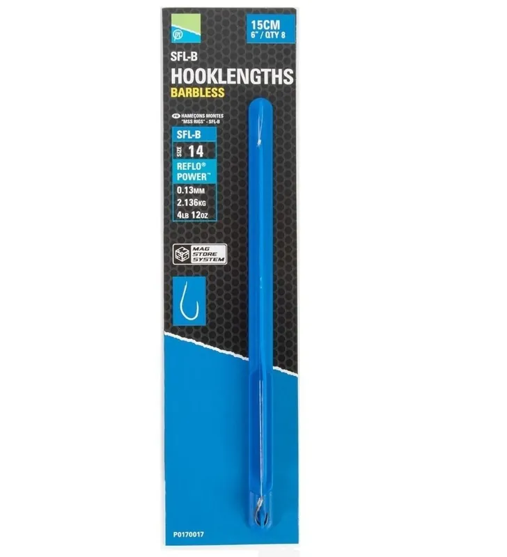 Preston mss rig 6" SFL-B barbless 16 Lage Kosten