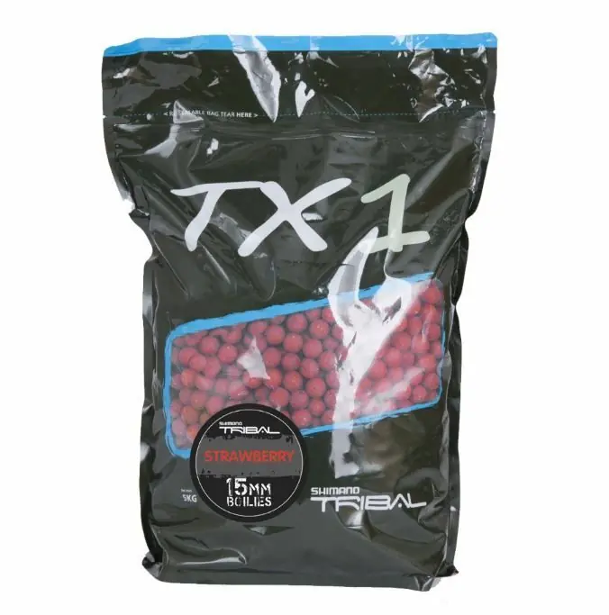 Korting Isolate TX1 Boillie Strawberry 15mm 5kg