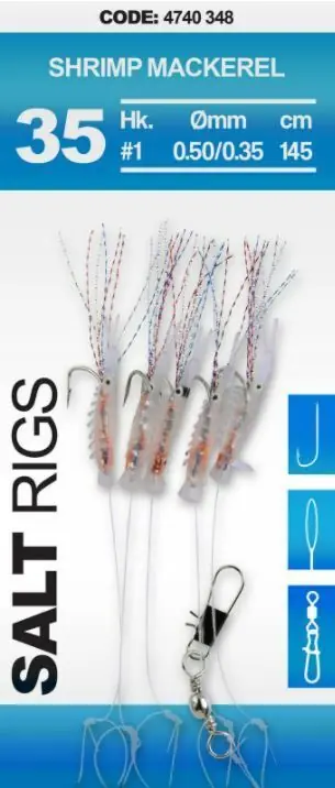 Spro 35 Salt Rig Shrimp Mackerel 1/0 Tijdelijk Beschikbaar