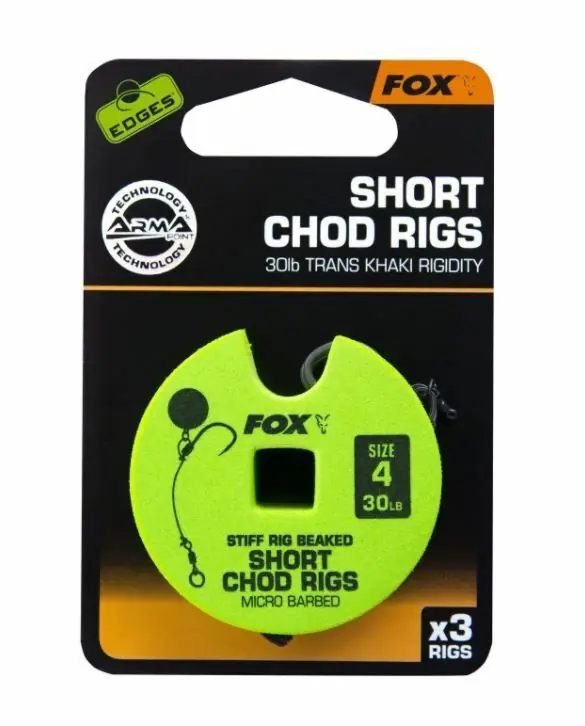 Merkproduct Fox Short Chod Rigs 30lb Size 4