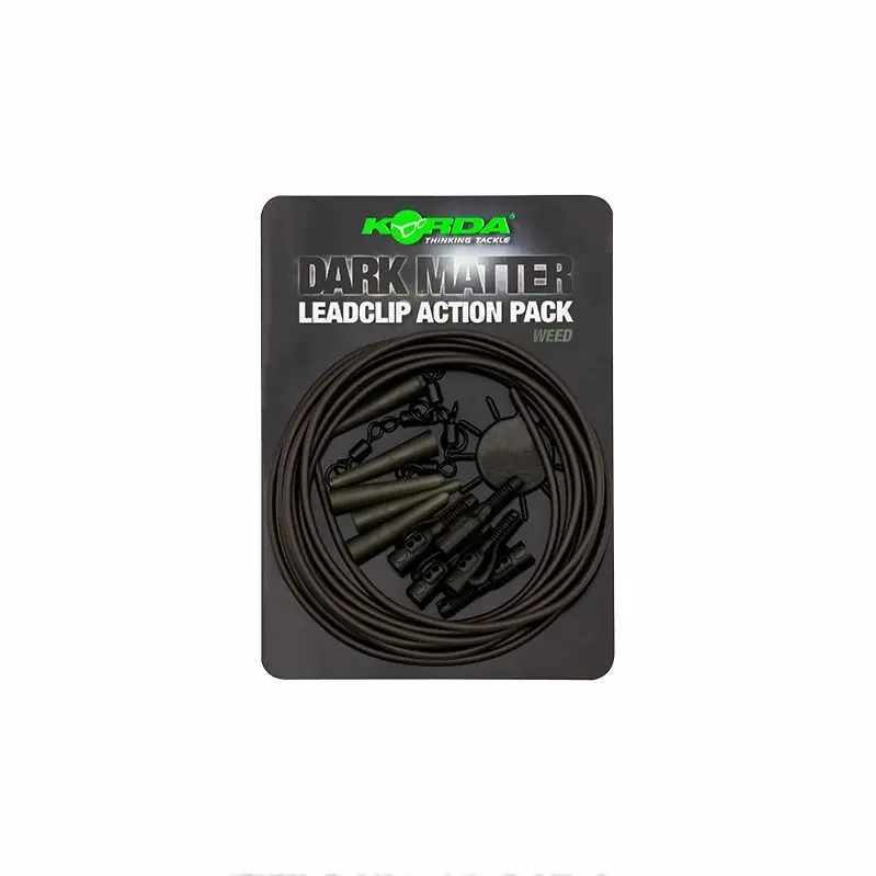 Korda Dark Matter Leadclip Action Pack Weed Aanbieding