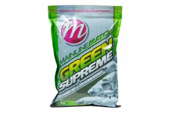 Exclusieve Aanbieding Mainline Match Green Supreme Fishmeal Groundbait 1kg