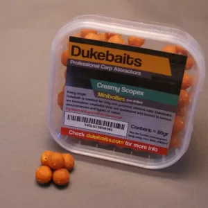 Dukebaits Creamy Scopex Drilled 9mm Express Levering