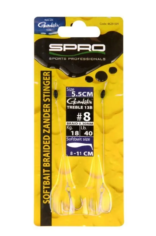 Uitverkoop Spro Braided Zander Stinger 5,5cm 8