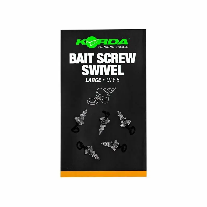 Lage Kosten Korda Bait Screw Swivel Large