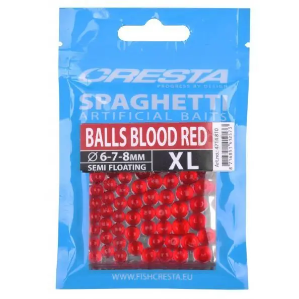 Cresta Spaghetti Balls Blood Red XL Hoge Kwaliteit