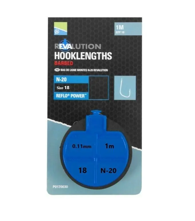 Merkproduct Preston Revalution Hooklengths N20 18