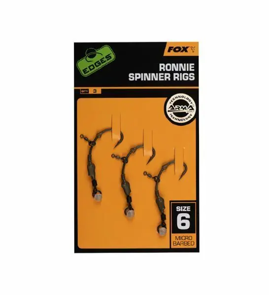 Finale Uitverkoop Fox Edges Ronnie Rig Medium Curve Size 6