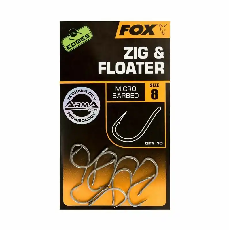 Fabrieksprijs Fox Edges Zig & Floater Hook Size 8