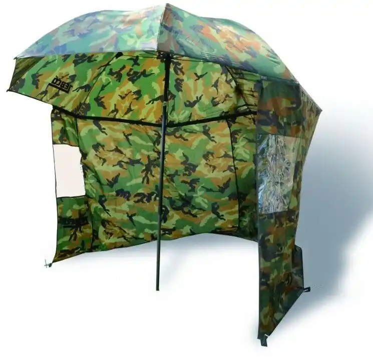 Snelle Levering Zebco Paraplu Met Scherm 220cm Camo