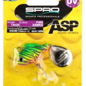 Spro Asp Spinner Uv 14Gr Fire Zebra Beperkt Aanbod